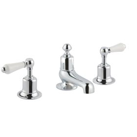 Just Taps Grosvenor Lever 3 Hole Deck Mounted Bath Filler
