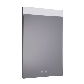 Just Taps Radiant Rectangular LED Illuminated Bathroom Mirror 700mm H x 500mm W - Chrome
