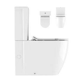 Crosswater Kai X Compact Close Coupled Toilet with Cistern & Soft Close Seat