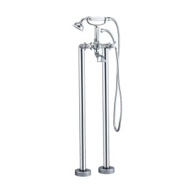 Just Taps Plus Nelson Floor Standing Bath Shower Mixer with Kit