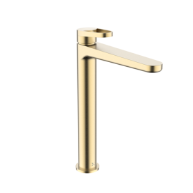 Crosswater LAZO Brushed Brass Tall Basin Mixer