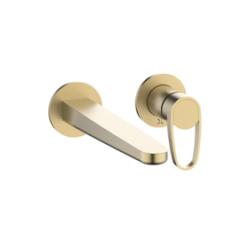 Crosswater LAZO Brushed Brass Basin 2 Hole Set