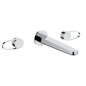 Crosswater LAZO Chrome Basin 3 Hole Set