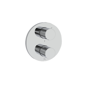 Crosswater LAZO Chrome Crossbox 3 Outlet Trimset