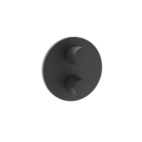 Crosswater LAZO Matt Black Crossbox 3 Outlet Trimset