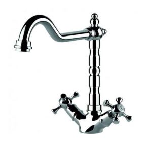 Clearwater Baroc Twin Lever Monobloc Kitchen Sink Mixer Tap