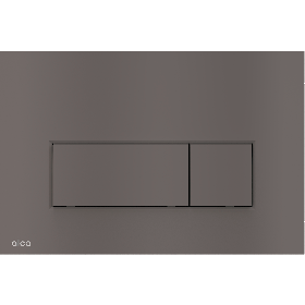Alca thin flush plate (rectangular) - matt gunmetal