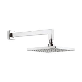 Crosswater Planet 200mm square fixed head with 340mm wall arm