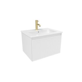 Saneux MONUMENT 60cm 1 drawer wall hung unit - Matt White