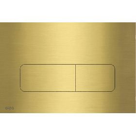 Alca Moon Flat Flush Plate 5mm Thick - Brass
