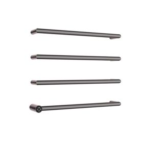 Just Taps OBI Electric Only Towel Rail Brushed Black