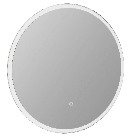 Just Taps Apollo round LED Illuminated Bathroom Mirror 600mm Wide - Chrome