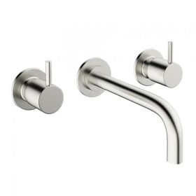Crosswater MPRO Twin  Brushed Stainless Steel Basin