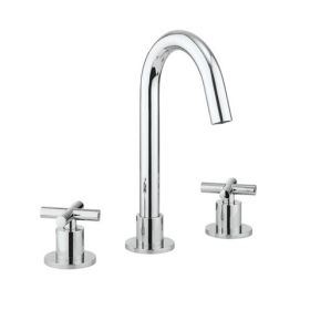 Crosswater MPRO Crosshead Basin 3 Hole Set Chrome - H: 242mm P: 132.5mm