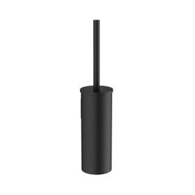 Crosswater MPRO Matt Black Wall Mounted Toilet Brush Set