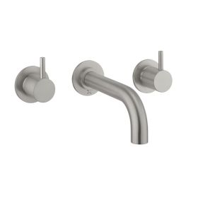 Crosswater MPRO Bath 3 Hole Set Brushed Stainless Steel