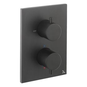 Crosswater MPRO Crossbox 1 Outlet Valve Trimset Matt Black