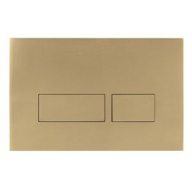 Crosswater Mike Pro Dual Flush Plate - Brushed Brass Finish