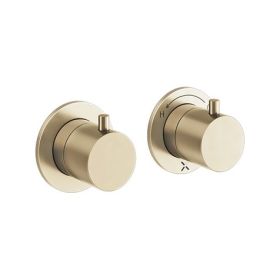 Crosswater Module 2 Outlet 2 Handle Shower Valve Brushed Brass