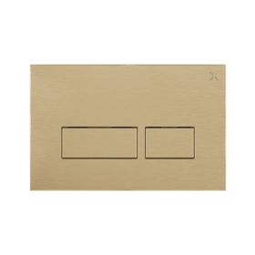 Crosswater MPRO 304 Brushed Brass Dual Flush Plate