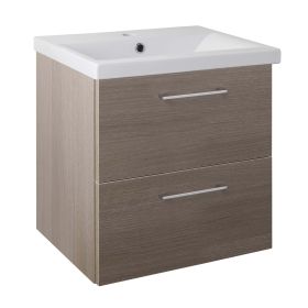 Just Taps Pace 500 Wall Mounted Unit with Drawers and Basin – Grey