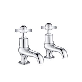 Just Taps Grosvenor Black Pinch Bath Taps