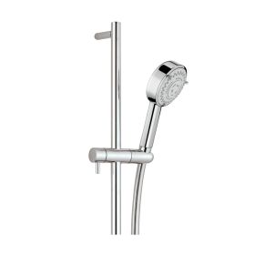 Just Taps Techno Multi Function Slide Rail Kit with Round Shower Handset - Chrome