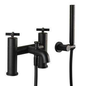 Just Taps Solex Matt Black Bath Shower Mixer with Kit