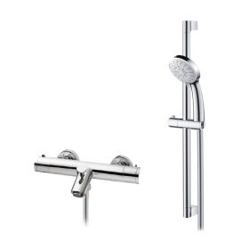 Abacus Emotion Exposed Bath Shower Mixer & Riser Rail