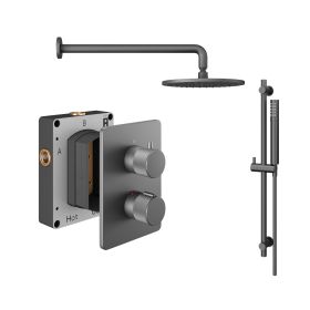 Abacus  Shower Pack 2 - Iso Pro - Matt Anthracite