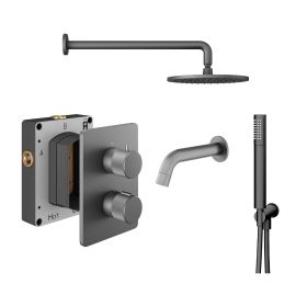 Abacus Shower Pack 5 - Iso Pro - Matt Anthracite
