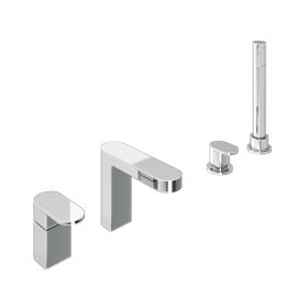 Abacus Ki Deck Mounted Bath Shower 4Th Chrome 