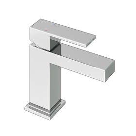 Abacus Plan Mini Mono Basin Mixer Chrome