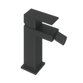 Abacus Plan Mono Bidet Mixer Matt Black