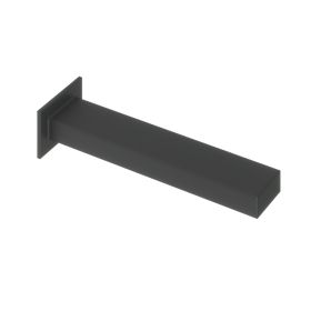 Abacus Plan Wall Mounted Bath Spout Matt Black