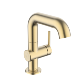 Crosswater 3ONE6 Lever 316 Brushed Brass Basin Mixer Swivel Spout