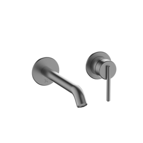 Crosswater 3ONE6 Lever 316 Slate Basin 2 Hole Set