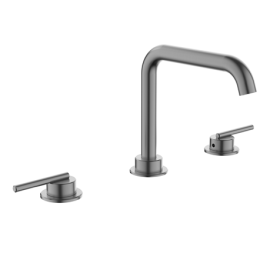 Crosswater 3ONE6 Lever 316 Slate Basin 3 Hole Set