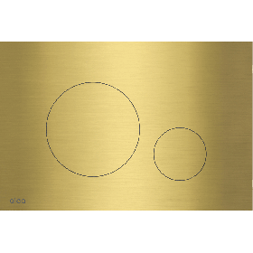 Alca Turn flat flush plate - brass