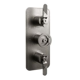 Crosswater Union Brushed Black Chrome Lever Shower Valve With 2 Way Diverter