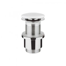 Crosswater Ceramic Unslotted Basin Click Clack Waste