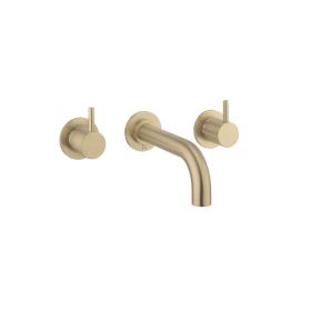 Crosswater MPRO Bath 3 Hole Set Brushed Brass