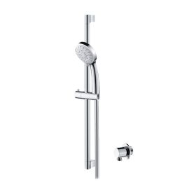 Abacus Emotion Round Vari Handshower - Riser Rail - 1.6M Hose - Round Wall Outlet