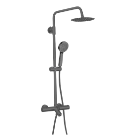 Abacus Emotion Thermo Exposed Shower Valve Kit - Bath/Shower Mixer - Matt Anthracite