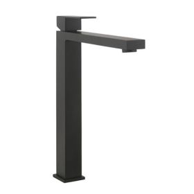 Crosswater Verge Basin Tall Monobloc - Matt Black