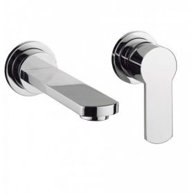 Crosswater Wisp Basin 2 Hole Set with Wall Mounted