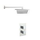 Just Taps Square Thermostat with Overhead