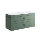 Crosswater Canvass 900 Double Drawer Unit