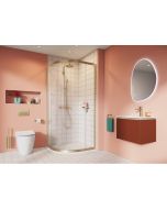 Clear 6 Pivot Door & Side Panel