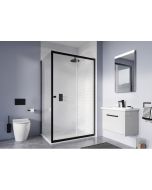 Crosswater  Shower Enclosures Clear 6 Single Sliding Door & Side Panel Bundle 